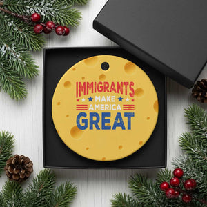 Funny Immigrants Make America Great Ceramic Ornament Stars Stripes TS11 1pc Yellow Cheese Print Your Wear
