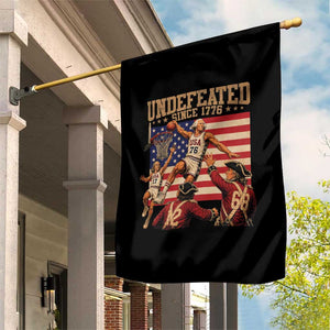 4th of July Basketball Undefeated Since 1776 Garden Flag Funny Founding Fathers