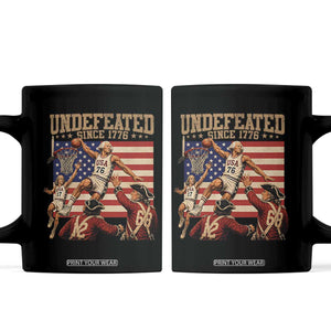 4th of July Basketball Undefeated Since 1776 Coffee Mug Funny Founding Fathers