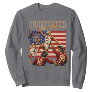 4th of July Basketball Undefeated Since 1776 Sweatshirt Funny Founding Fathers