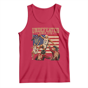 4th of July Basketball Undefeated Since 1776 Tank Top Funny Founding Fathers