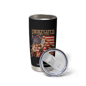 4th of July Basketball Undefeated Since 1776 Tumbler Cup Funny Founding Fathers