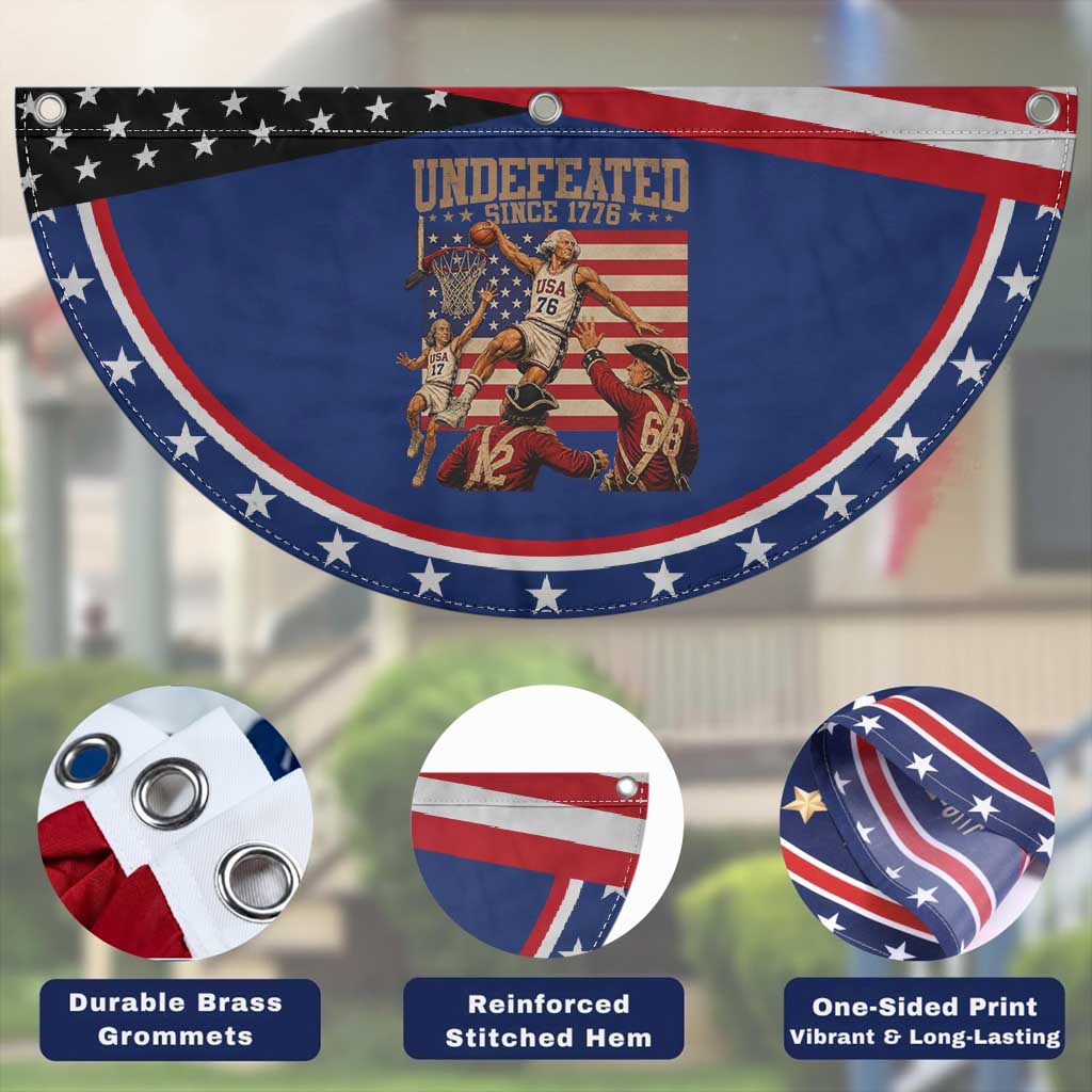 4th of July Basketball Undefeated Since 1776 Patriotic Fan Flag Funny Founding Fathers