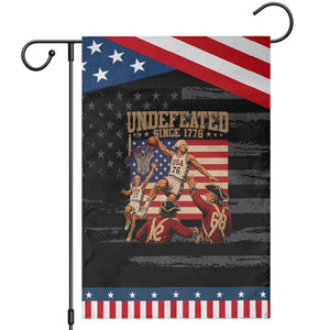 4th of July Basketball Undefeated Since 1776 Patriotic Garden Flag Funny Founding Fathers