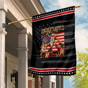 4th of July Basketball Undefeated Since 1776 Patriotic Garden Flag Funny Founding Fathers