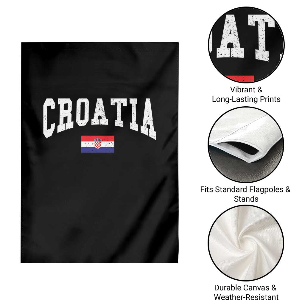 Croatia Hrvatska Flag Zagreb Croatian Jersey Retro Garden Flag