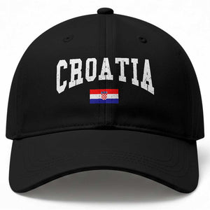 Croatia Hrvatska Flag Zagreb Croatian Jersey Retro Baseball Cap