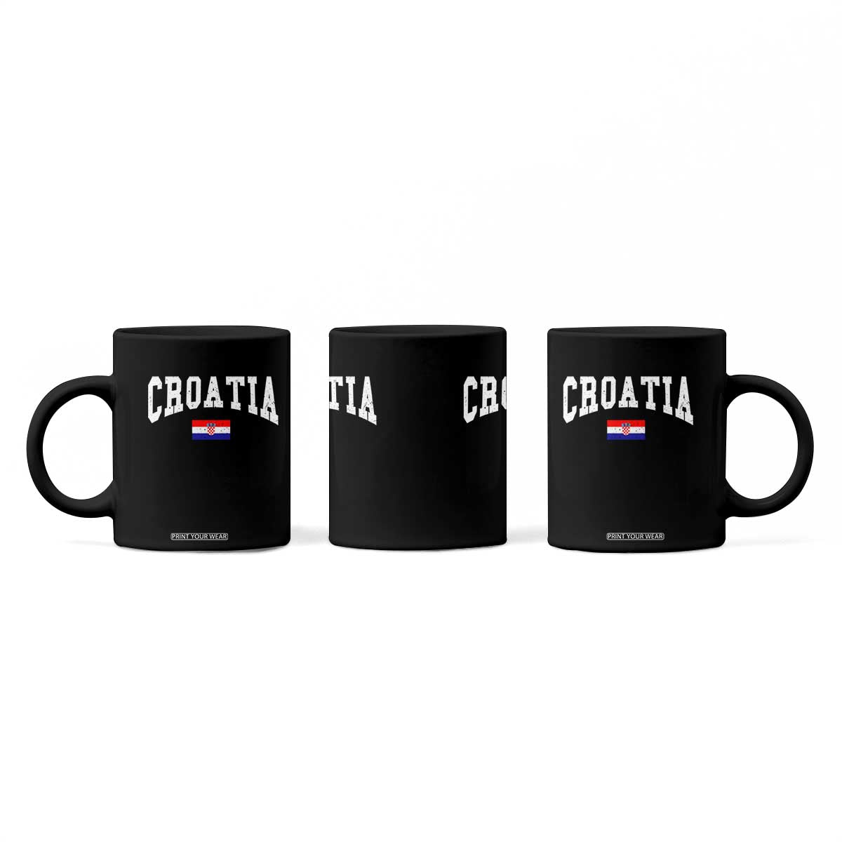 Croatia Hrvatska Flag Zagreb Croatian Jersey Retro Coffee Mug