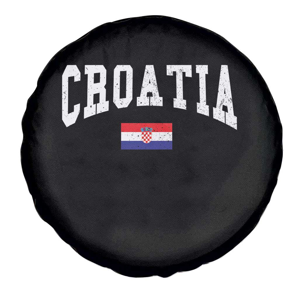 Croatia Hrvatska Flag Zagreb Croatian Jersey Retro Spare Tire Cover
