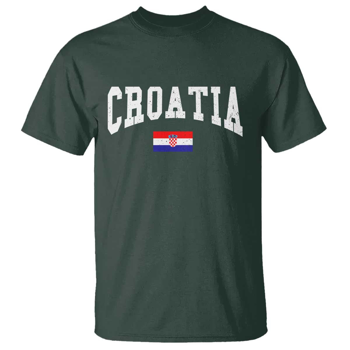Croatia Hrvatska Flag Zagreb Croatian Jersey Retro T Shirt