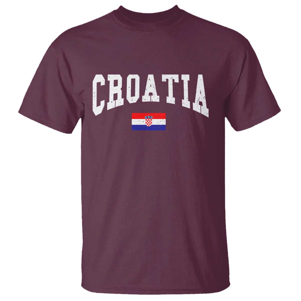 Croatia Hrvatska Flag Zagreb Croatian Jersey Retro T Shirt