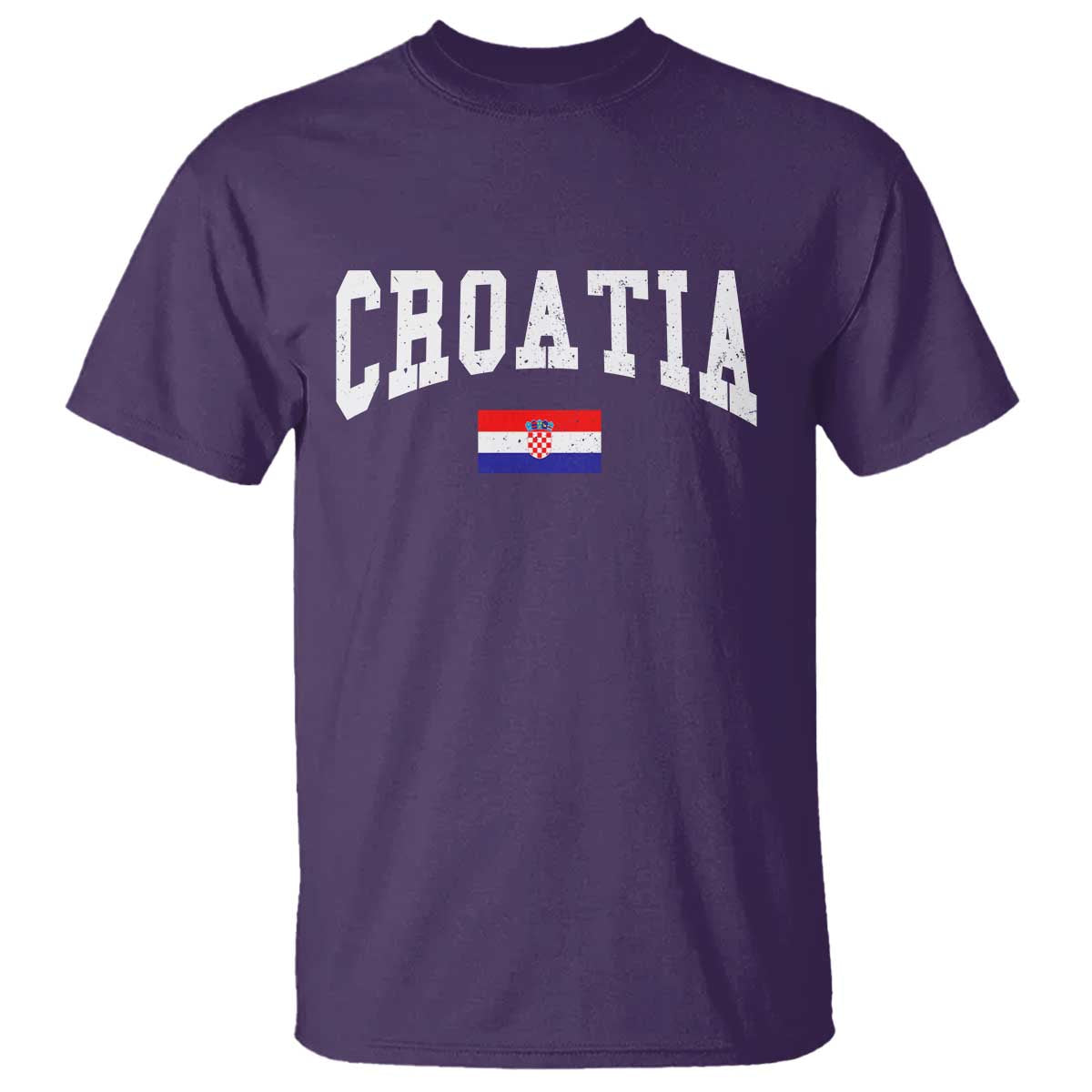 Croatia Hrvatska Flag Zagreb Croatian Jersey Retro T Shirt