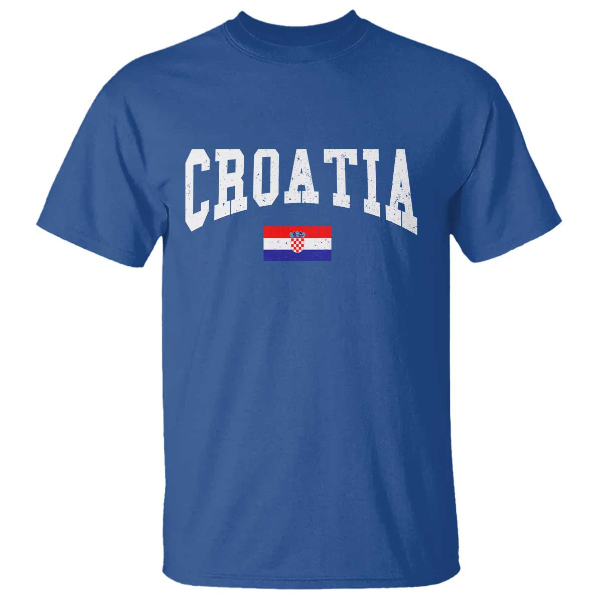 Croatia Hrvatska Flag Zagreb Croatian Jersey Retro T Shirt