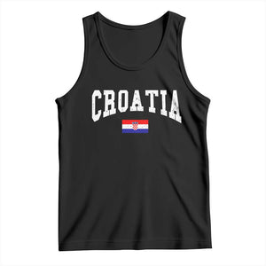 Croatia Hrvatska Flag Zagreb Croatian Jersey Retro Tank Top