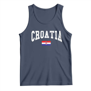 Croatia Hrvatska Flag Zagreb Croatian Jersey Retro Tank Top