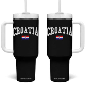 Croatia Hrvatska Flag Zagreb Croatian Jersey Retro Tumbler With Handle