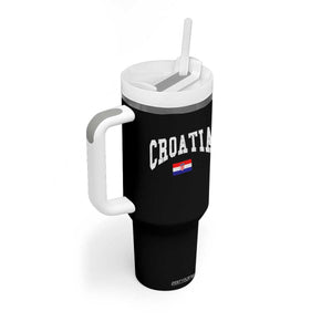 Croatia Hrvatska Flag Zagreb Croatian Jersey Retro Tumbler With Handle