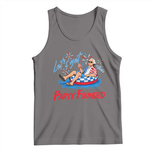 George Washington 4th of July Pool Party Tank Top Let's Get This Party Founded