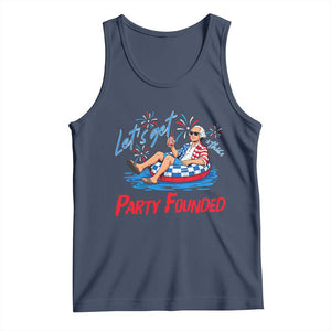 George Washington 4th of July Pool Party Tank Top Let's Get This Party Founded