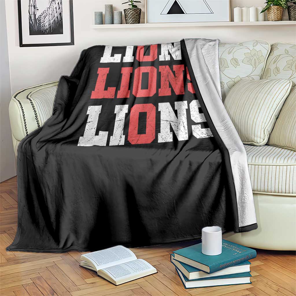 England Lions Soccer English Pride Throw Blanket