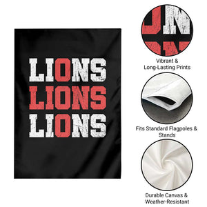 England Lions Soccer English Pride Garden Flag