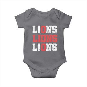 England Lions Soccer English Pride Baby Onesie