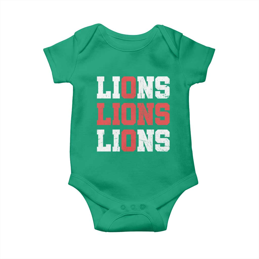 England Lions Soccer English Pride Baby Onesie