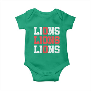 England Lions Soccer English Pride Baby Onesie
