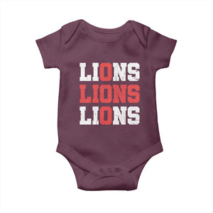 England Lions Soccer English Pride Baby Onesie