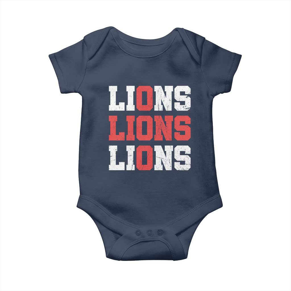 England Lions Soccer English Pride Baby Onesie