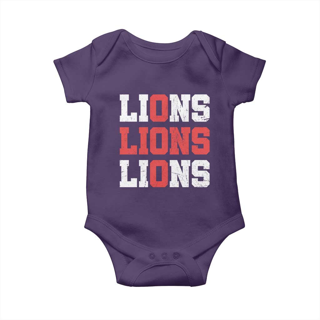 England Lions Soccer English Pride Baby Onesie