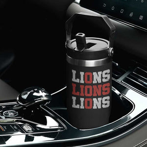 England Lions Soccer English Pride Flip Straw Tumbler