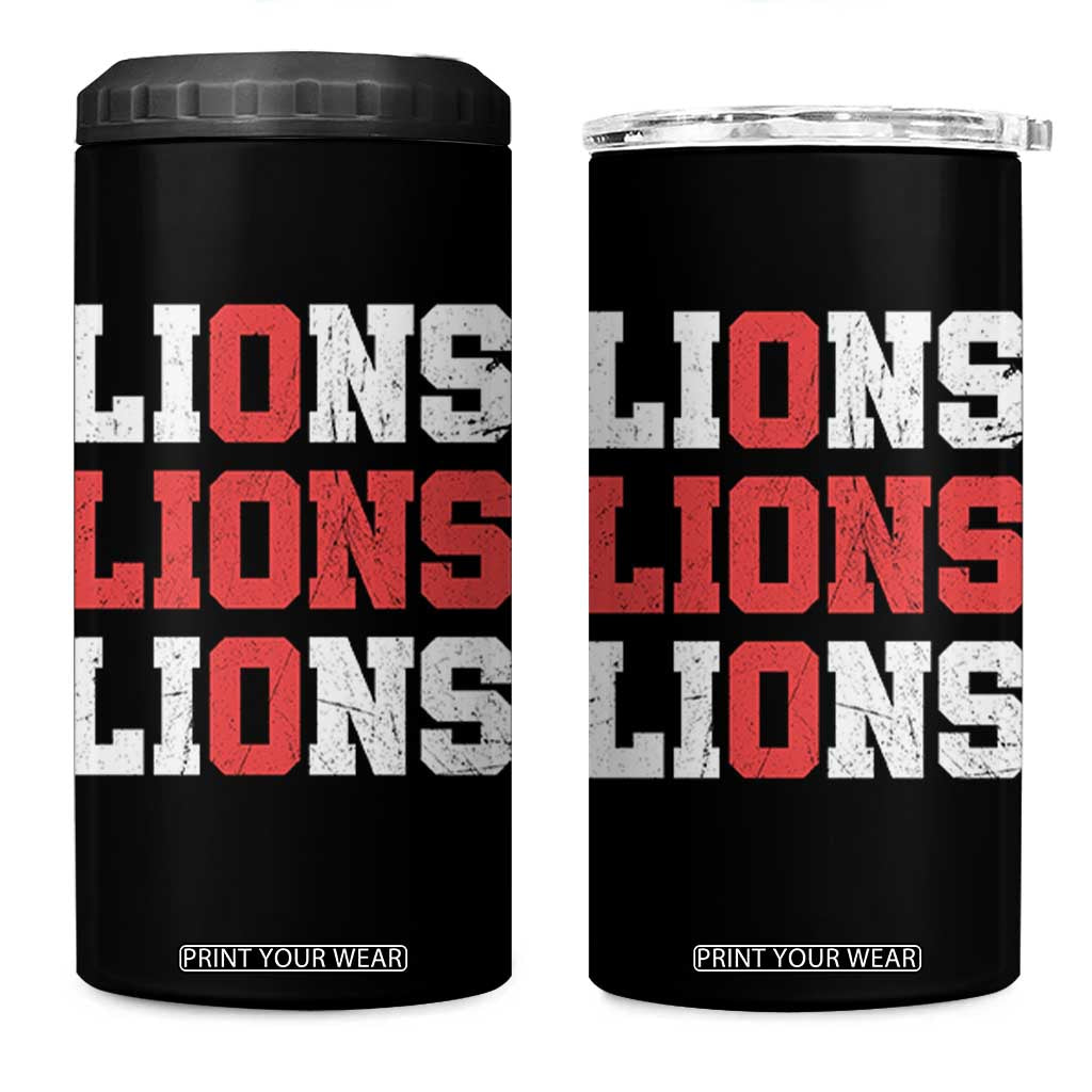 England Lions Soccer English Pride 4 in 1 Can Cooler Tumbler