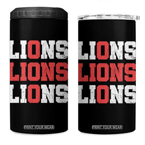 England Lions Soccer English Pride 4 in 1 Can Cooler Tumbler