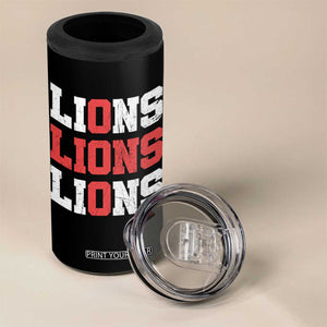 England Lions Soccer English Pride 4 in 1 Can Cooler Tumbler