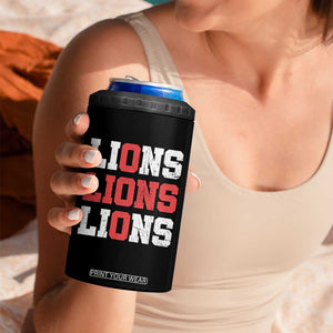 England Lions Soccer English Pride 4 in 1 Can Cooler Tumbler