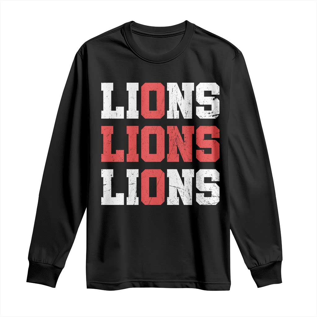England Lions Soccer English Pride Long Sleeve Shirt