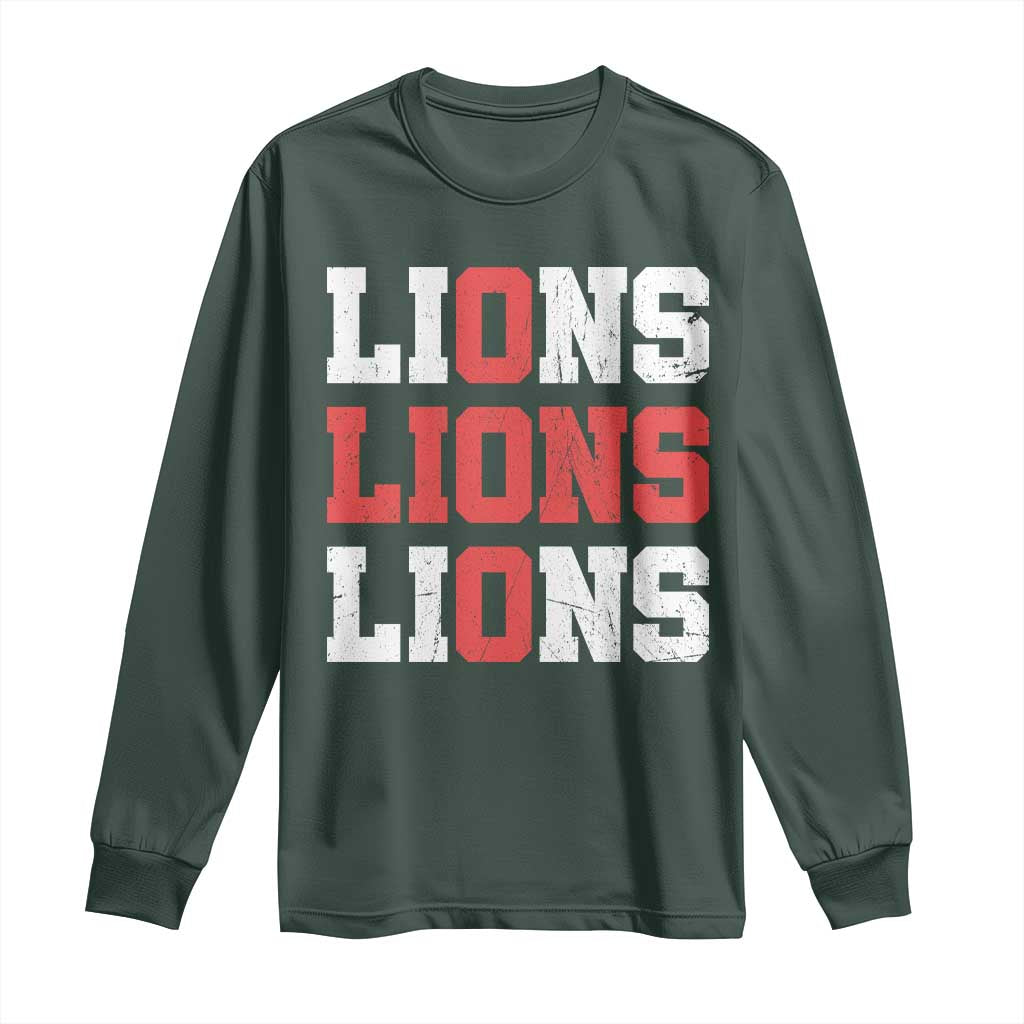 England Lions Soccer English Pride Long Sleeve Shirt