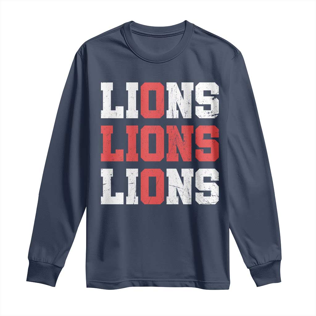 England Lions Soccer English Pride Long Sleeve Shirt