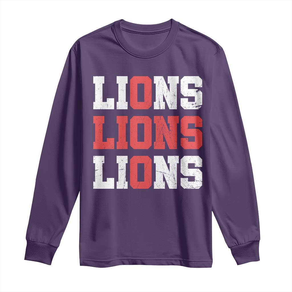 England Lions Soccer English Pride Long Sleeve Shirt