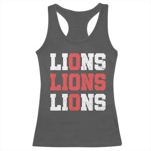 England Lions Soccer English Pride Racerback Tank Top