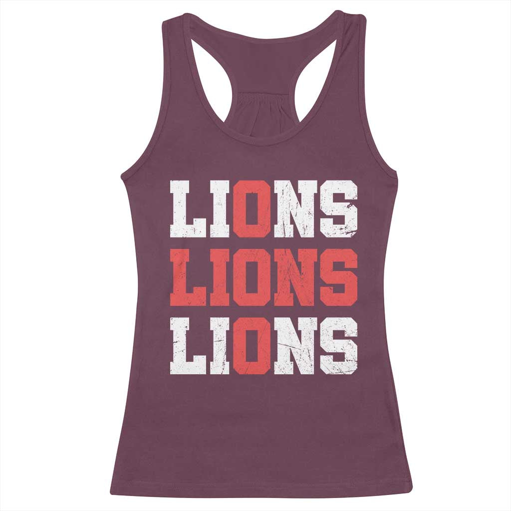 England Lions Soccer English Pride Racerback Tank Top