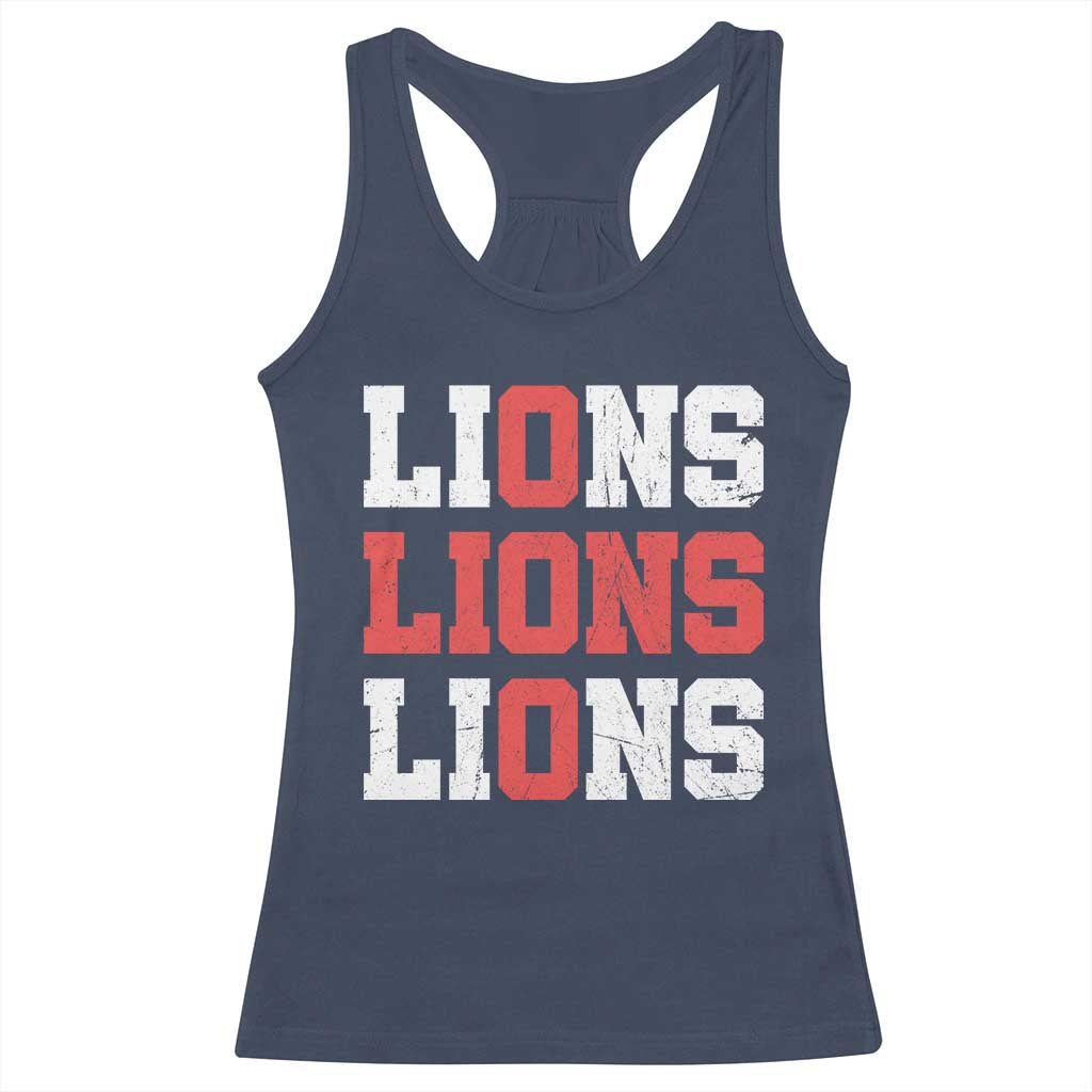 England Lions Soccer English Pride Racerback Tank Top