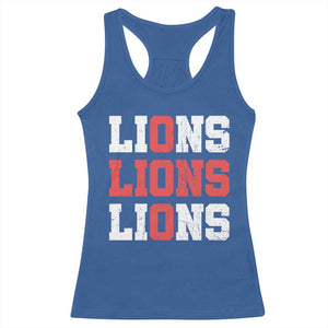 England Lions Soccer English Pride Racerback Tank Top