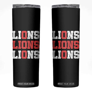 England Lions Soccer English Pride Skinny Tumbler