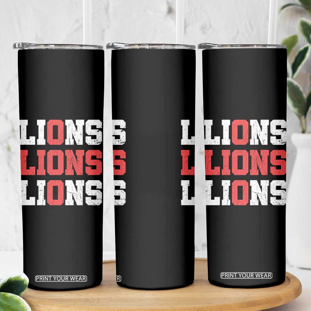 England Lions Soccer English Pride Skinny Tumbler