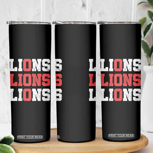 England Lions Soccer English Pride Skinny Tumbler