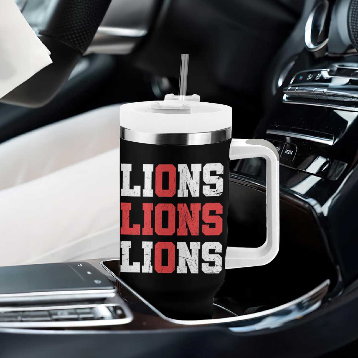 England Lions Soccer English Pride Tumbler With Handle