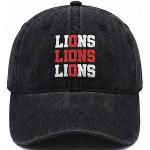 England Lions Soccer English Pride Washed Cotton Baseball Cap