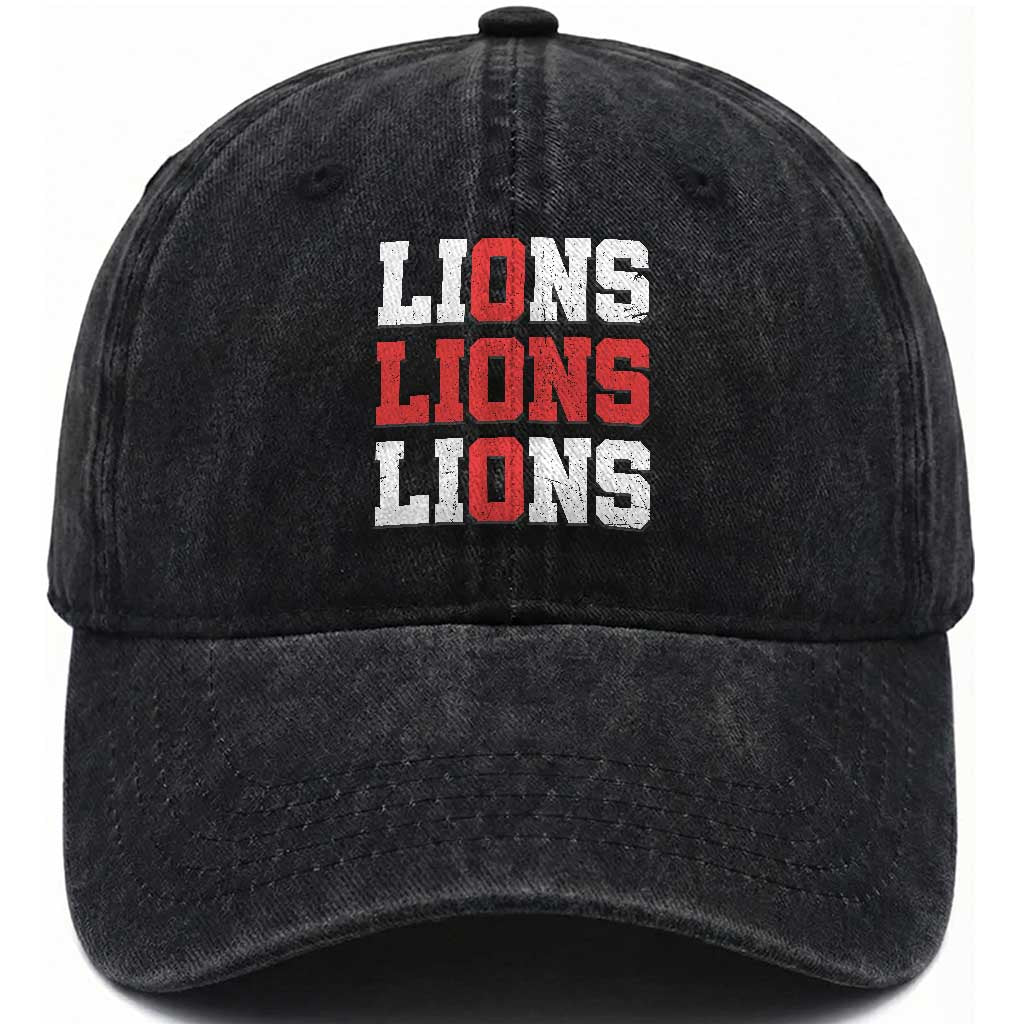 England Lions Soccer English Pride Washed Cotton Baseball Cap TS11 Print Your Wear